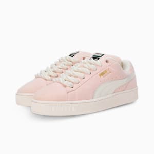 Suede XL Rope Unisex Sneakers, Warm White-Island Pink, extralarge-IND