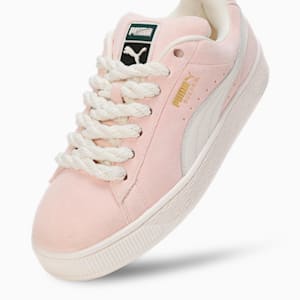 Suede XL Rope Unisex Sneakers, Warm White-Island Pink, extralarge-IND