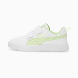 Courtflex V3 Dotty Kid's Sneakers, PUMA White-Cool Cucumber, extralarge-IND