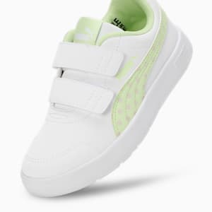 Courtflex V3 Dotty Kid's Sneakers, PUMA White-Cool Cucumber, extralarge-IND
