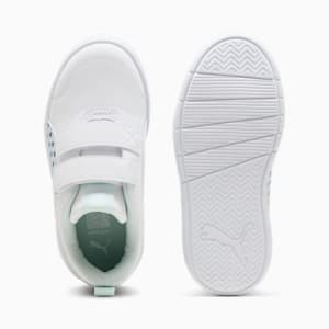 ガールズ コートフレックス V3 ドッティ スニーカー 17-21cm, PUMA White-Peaceful Blue, extralarge-JPN