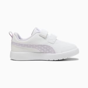ガールズ コートフレックス V3 ドッティ スニーカー 17-21cm, PUMA White-Lilac Frost, extralarge-JPN