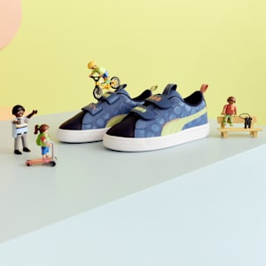 Tenis niños PUMA x TROLLS Suede Classic, Blue Horizon-Pistachio Green, extralarge