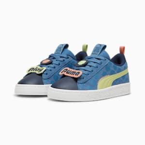 Tenis niños PUMA x TROLLS Suede Classic, Blue Horizon-Pistachio Green, extralarge