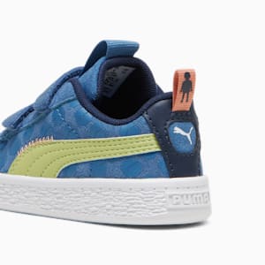 Tenis bebés PUMA x PLAYMOBIL® Suede Classic V, Blue Horizon-Pistachio Green, extralarge