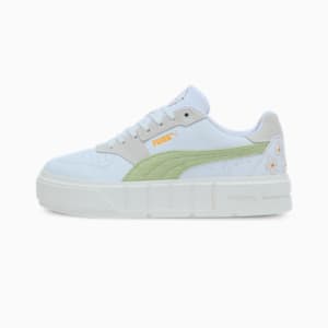 Cali Court Embroidery Women's Sneakers, Pistachio Green-Warm White, extralarge-IND