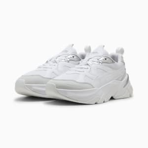 ウィメンズ ソフィア メタリック スニーカー, PUMA White-PUMA Silver, extralarge-JPN