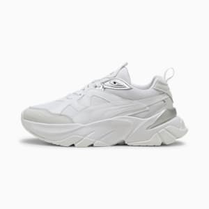 ウィメンズ ソフィア メタリック スニーカー, PUMA White-PUMA Silver, extralarge-JPN