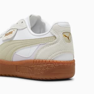 Tenis Palermo Moda para niños grandes, PUMA White-Desert Dust, extralarge