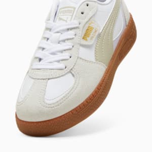 Tenis Palermo Moda para niños grandes, PUMA White-Desert Dust, extralarge