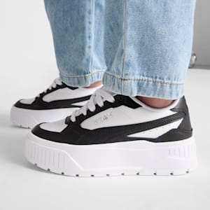 Tenis juvenil Karmen II IDOL, PUMA White-PUMA Black-PUMA Silver, extralarge