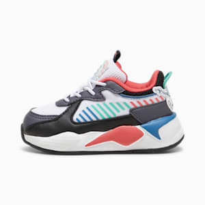 Zapatillas PUMA x TROLLS RS-X para infantes, PUMA White-Blue Horizon, extralarge