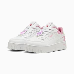 キッズ ガールズ PUMA x トロールズ キャリーナ ストリート 2 17-21cm, PUMA White-PUMA White-Mauved Out, extralarge-JPN