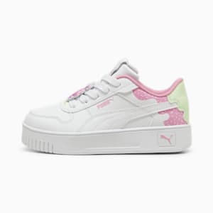 キッズ ガールズ PUMA x トロールズ キャリーナ ストリート 2 17-21cm, PUMA White-PUMA White-Mauved Out, extralarge-JPN