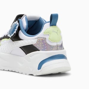 Tenis para niños PUMA x TROLLS Trinity, PUMA White-PUMA Black-Cool Cucumber, extralarge