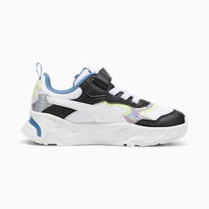 Tenis para niños PUMA x TROLLS Trinity, PUMA White-PUMA Black-Cool Cucumber, extralarge