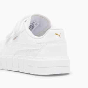 Cali Court Leather Toddlers' Sneakers, PUMA White-PUMA Gold, extralarge
