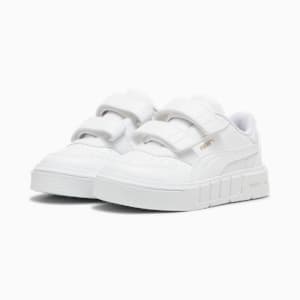 Tenis para niños Cali Court Match, PUMA White-PUMA Gold, extralarge