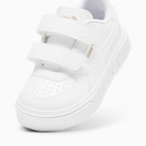 Tenis para niños Cali Court Match, PUMA White-PUMA Gold, extralarge