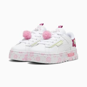 Tenis Infantiles Mayze Crashed PUMA x TROLLS, PUMA White-Mauved Out, extralarge