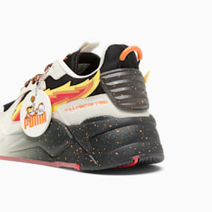 PUMA x CHEETOS® RS-X FH Big Kids' Sneakers, Warm White-PUMA Black-Yellow Blaze-Rickie Orange, extralarge