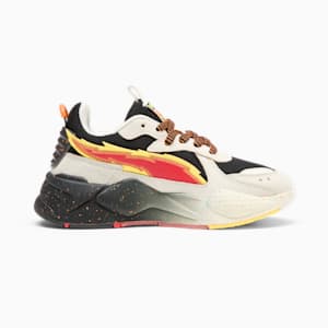 PUMA x CHEETOS® RS-X FH Big Kids' Sneakers, Warm White-PUMA Black-Yellow Blaze-Rickie Orange, extralarge