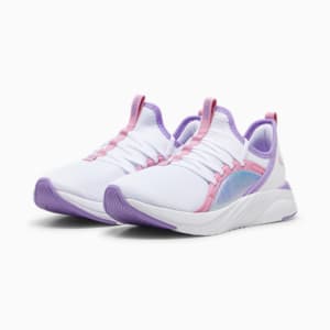 Softride Sophia 2 Bouncy Sky Big Kids' Running Shoes, PUMA White-Lavender Alert-Mauved Out, extralarge