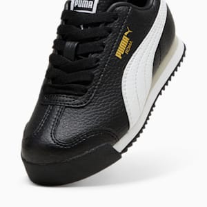 Roma 24 Standard Little Kids' Sneakers, PUMA Black-PUMA White, extralarge