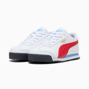 Zapatillas Roma 24 Standard para niños, PUMA White-For All Time Red, extralarge