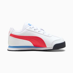 Roma 24 Standard Little Kids' Sneakers, PUMA White-For All Time Red, extralarge