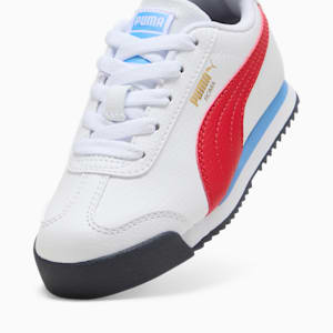 Roma 24 Standard Little Kids' Sneakers, PUMA White-For All Time Red, extralarge
