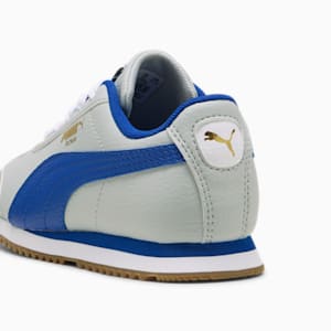 Roma 24 Standard Little Kids' Sneakers, Cool Light Gray-Vivid Blue, extralarge