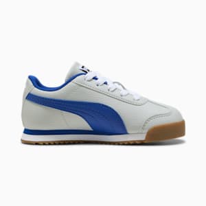 Zapatillas Roma 24 Standard para niños, Cool Light Gray-Vivid Blue, extralarge