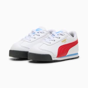 Tenis para infantes Roma 24 Standard, PUMA White-For All Time Red, extralarge