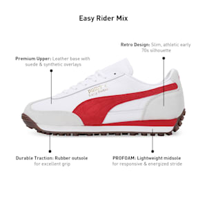 Easy Rider Mix Sneakers, PUMA White-Club Red, extralarge-IND