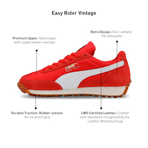Easy Rider Vintage Sneakers, PUMA Red-PUMA White, extralarge-IND