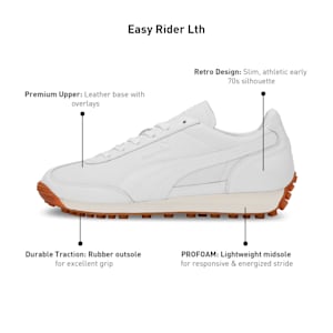 Easy Rider Leather Sneakers, PUMA White-Frosted Ivory, extralarge-IND