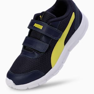 Racer V3 Kid's Shoes, Peacoat-Blazing Yellow, extralarge-IND
