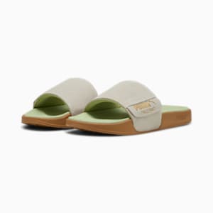 ユニセックス リードキャット 2.0 パレルモ フォイル サンダル, Vapor Gray-PUMA Gold-Gum-Pistachio Green, extralarge-JPN