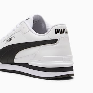 Sneakers ST Runner v4 Leather Homme, PUMA White-PUMA Black-Cast Iron, extralarge