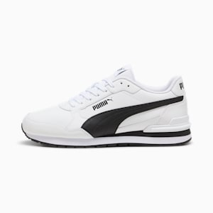 Tenis ST Runner v4 Cuero, PUMA White-PUMA Black-Cast Iron, extralarge