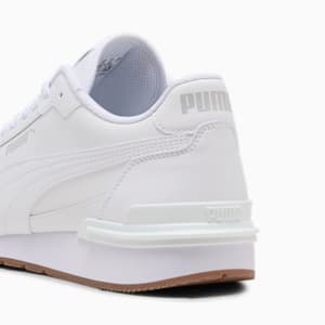 Sneakers ST Runner v4 Leather Homme, PUMA White-Glacial Gray-Gum, extralarge