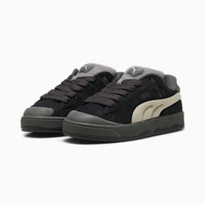 Suede XL Crush Men's Sneakers, PUMA Black-Shadow Gray-Pebble Gray, extralarge