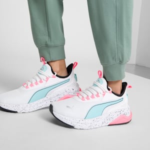 Amplifier Speckle Women's Sneakers, PUMA White-Safe Lake-PUMA Silver, extralarge
