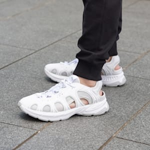 ユニセックス ベロ MU サンダル, PUMA White-Glacial Gray, extralarge-JPN