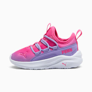 One4All Slip-On Vertical Fade Toddlers' Shoes, Glowing Pink-Lavender Alert-PUMA White, extralarge