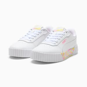 Carina 2.0 Endless Summer Big Kids' Sneakers, PUMA White-Pink Lilac-Lemon Meringue, extralarge