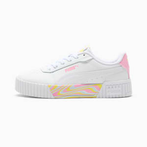 Carina 2.0 Endless Summer Big Kids' Sneakers, PUMA White-Pink Lilac-Lemon Meringue, extralarge