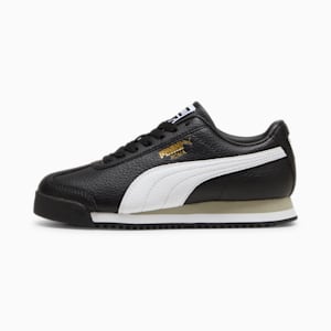 Roma 24 Standard Big Kids' Sneakers, PUMA Black-PUMA White, extralarge