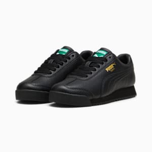 Roma 24 Standard Big Kids' Sneakers, PUMA Black, extralarge